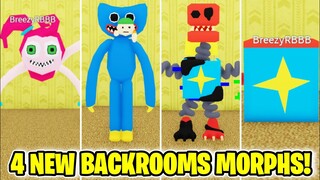 How to get ALL 4 NEW BACKROOMS MORPHS in Backrooms Morphs (ROBLOX)