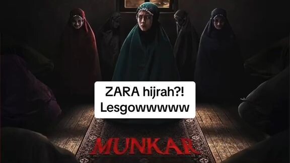 Zara versi hijrah di film MUNKAR
