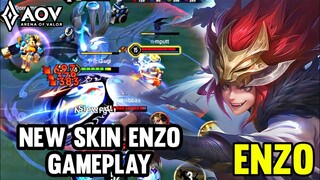 AOV : NEW SKIN ENZO GAMEPLAY | ENZO WHITE TIGER - ARENA OF VALOR LIÊNQUÂNMOBILE ROV COT 傳說對決