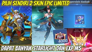 DI JAMIN DAPAT 3 SKIN EPIC LIMITED DAN PANEN BNYAK KARTU STARLIGHT ! CEPAT AMBIL, MOBILE LEGENDS