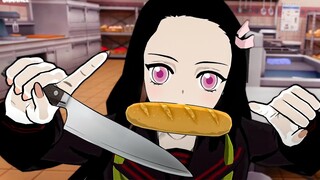 Cozinhando com a Nezuko no Demon Slayer Vr!