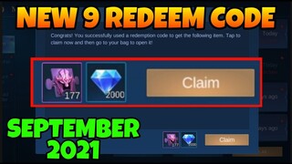 ML REDEMPTION CODES SEPT 7 2021 - REDEEM CODE IN MOBILE LEGENDS