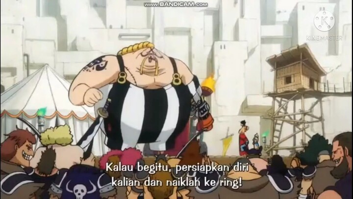 moment Luffy memperlihatkan haki raja ke king