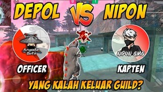 BY ONE ❗DENGAN KAPTEN GUILD KOG | YANG KALAH OUT GUILD!!! FREE FIRE BATLEGROUND