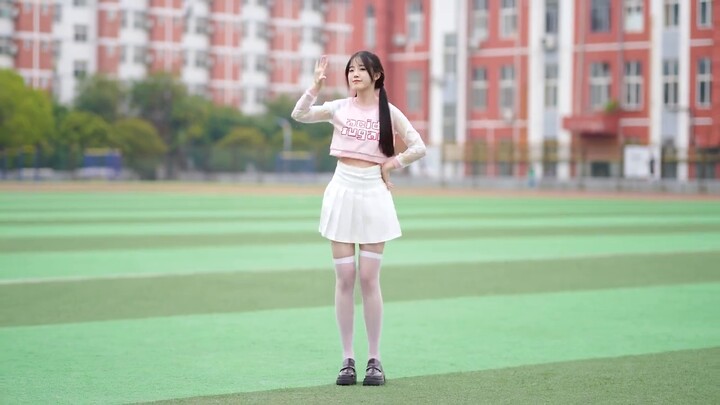 Cute school girl cheers for you! CHEER UP (hb to Skeleton Princess)