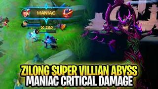 Maniac Zilong Super Villain Skin Gameplay [CUSTOM SKIN] | Mobile Legends: Bang Bang