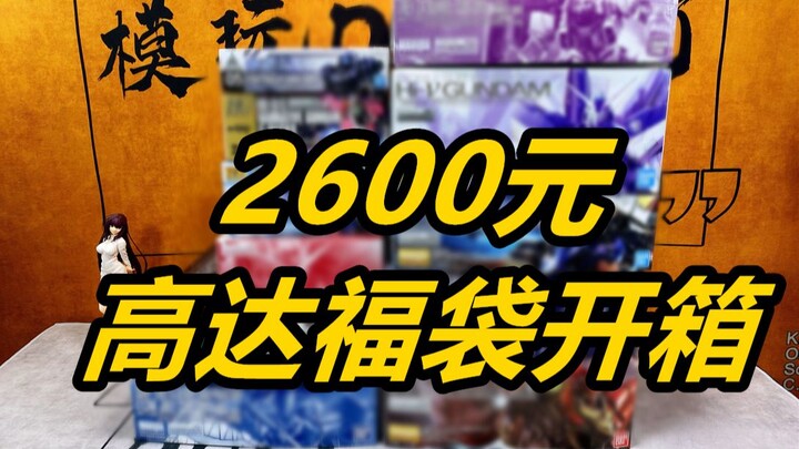 《新人攒货》2600元京东高达福袋开箱，好事成双！《模玩DOLL了》