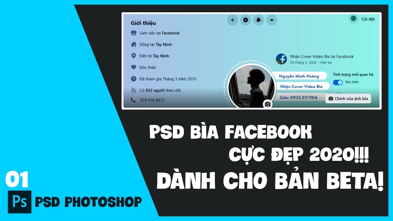 SHARE FILE PSD COVER FACEBOOK BẢN BETA CỰC ĐẸP NEW 2020 - Bilibili