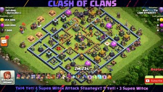 Th14 Yeti & Super Witch Attack Strategy!! 9 Yeti + 3 Super Witch #2