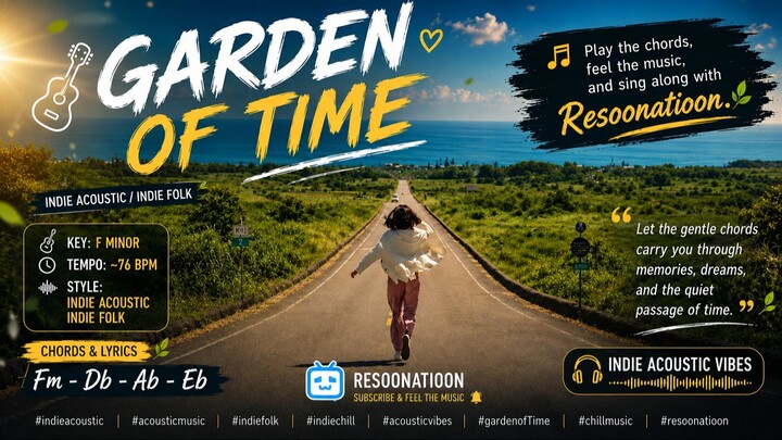 Garden of time 🌿 | a dreamy indie acoustic song | resoonatioon