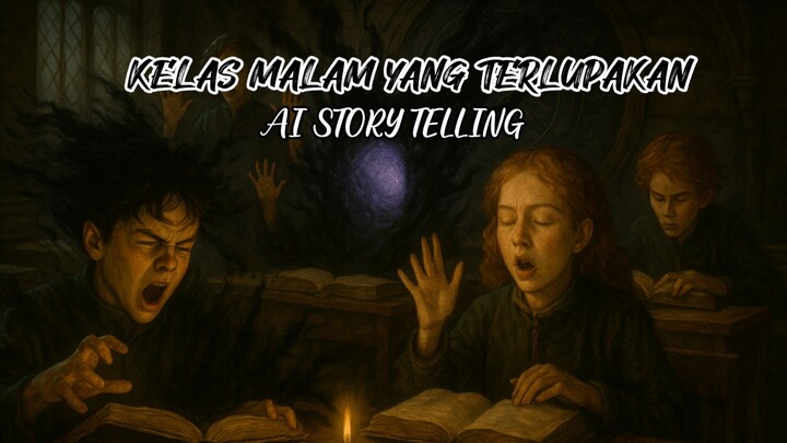 KELAS MALAM YANG TERLUPAKAN | AI STORY TELLING (CERITA FANTASI)