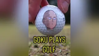 Goku plays Golf anime goku dragonball saitama manga fy