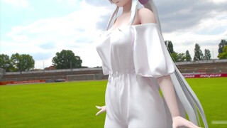 [Cloth solution C4D] Blue sky, white clouds, green grass and weak sound