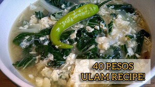 Saan Aabot ang 40 PESOS mong Budget sa Ulam? Subukan mo ito Napaka Simple pero Masarap!
