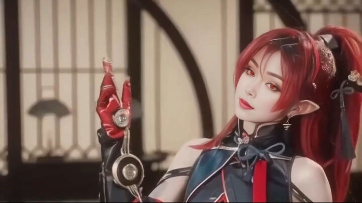 🔥Fiery elf cosplay 🔥
