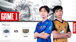 REBELLION ESPORTS vs DEWA UNITED ESPORTS | Regular Season Week 6 Day 2 | Game 1 | #MPLIDS13