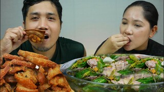 SUPER CRISPY PORK BELLY + PORK RIBS SINIGANG | COLLAB WITH @HANIMACE TV