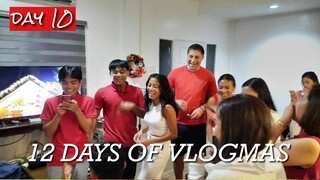 12 DAYS OF VLOGMAS (day 10)🎄 christmas in the PHILIPPINES!!! drinking games, gift exchange + family
