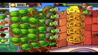 Flags 1-5 Survival Roof | Plants vs Zombies  | part9