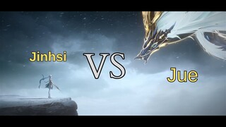 Jinhsi vs Jue sentinel of Huanglong #wuwa