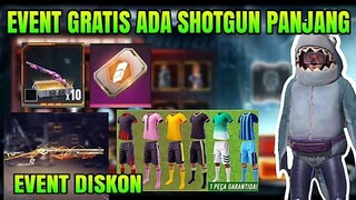 FREE FIRE!! BOCORAN EVENT GRATIS, SHOTGUN 2 M1887 RAPPER, DIAMOND ROYALE, EVENT DISKON