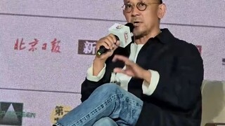 姜文谈到饺子导演，说他做了一件了不起的事儿，自己认为这只是开始，未来还会有很多个饺子，毕竟饺子都是一盘一盘的！