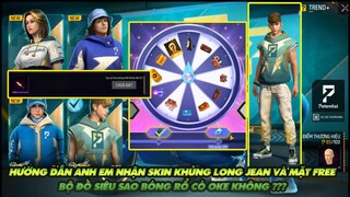 Free Fire| Đồ mới Siêu sao bóng rổ - Hướng dẫn anh em nhận skin khủng long jean và skin mặt Free
