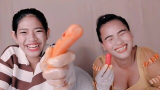 #03 Eating Show Mukbang: Hotdogs Noodles Eating Show