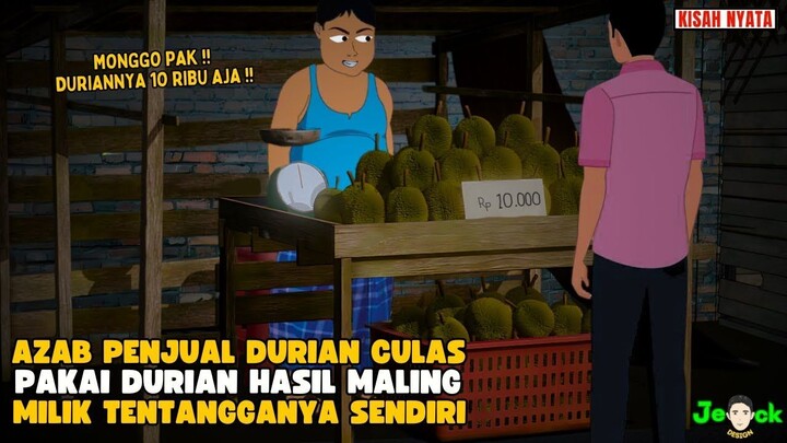AZAB PENJUAL DURIAN CULAS PAKAI DURIAN HASIL MALING MILIK TETANGGNYA SENDIRI
