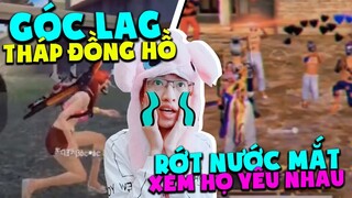 GÓC LAG Ở THÁP ĐỒNG HỒ VÀ RỚT NƯỚC MẮT KHI XEM HỌ YÊU NHAU || HÙNG AKIRA XEM TIK TOK FREE FIRE