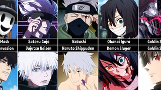 Anime Characters Without their Mask