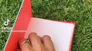 how to make notebook with color paper