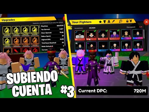 SE LA MEJORE DEMASIADO! SUBIENDO CUENTAS CAPITULO 3 - Anime Fighters Simulator