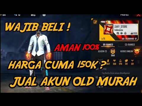 JUAL AKUN FREE FIRE OLD MURAH ! HARGA CUMA 150K UDAH BISA DAPAT AKUN SESULTAN INI WOW ! WAJIB BELI !