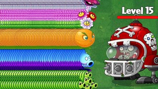 Thử thách PvZ 2 - Cấp độ tối đa của đội Plant đấu với cấp độ Zombie bóng đá Mech cấp độ 10 cấp độ 15