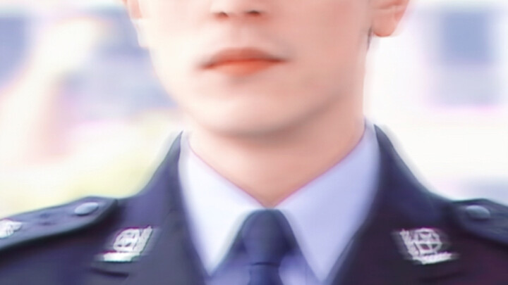 "Help, he looked so handsome in his police uniform."