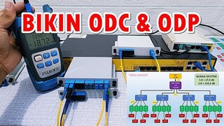 Topologi FTTH OLT - Membuat ODC dan ODP untuk Distribusi ke Client