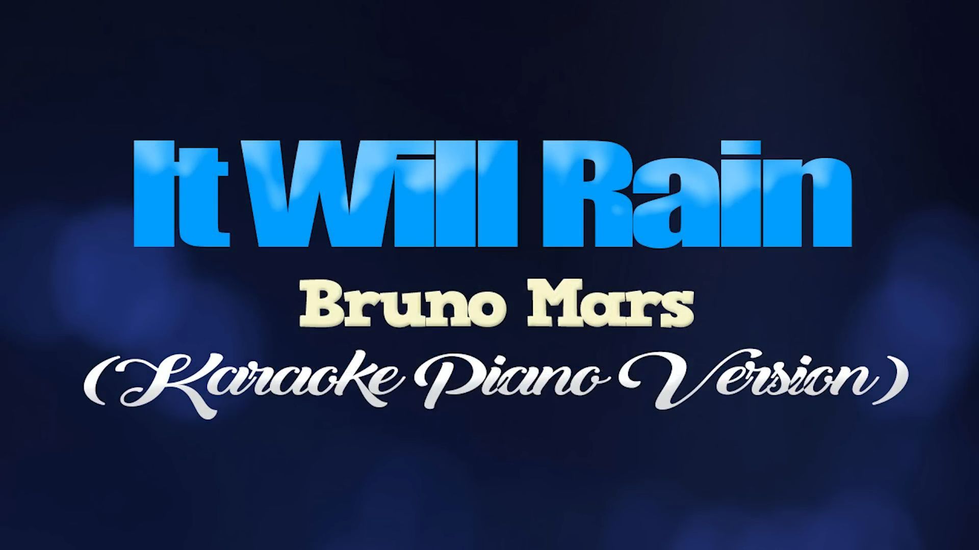 It will rain – Bruno Mars Sheet Music for Vocals (Solo) | MuseScore.com, image size:1920x1080
