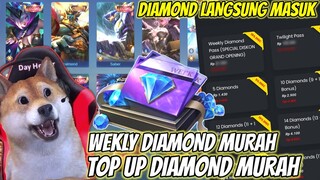 CARA TOP UP ML DAPAT DIAMOND MURAH, WEKLY DIAMOND PASS SEMUA MURAH ! MOBILE LEGENDS