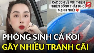 Nhà văn Gào phóng sinh cá Koi gây nhiều tranh cãi