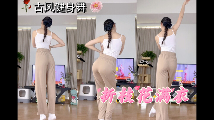 【弎弎得玖】放慢脚步 来一首温柔的古风叭||折枝花满衣 瘦腰塑性的古风燃脂舞