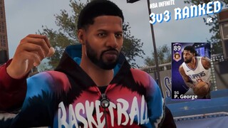 BACK TO BACK GAME WINNERS!!! PAUL GEORGE IN 3v3 RANKED | NBA INFINITE GAMEPLAY