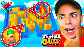 ESCONDITE en MEGA LABERINTO de STUMBLE GUYS! 🤔 MODO CREATIVO
