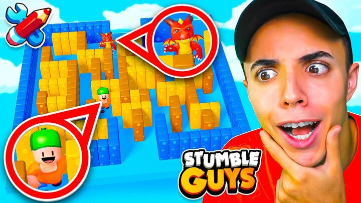 ESCONDITE en MEGA LABERINTO de STUMBLE GUYS! 🤔 MODO CREATIVO