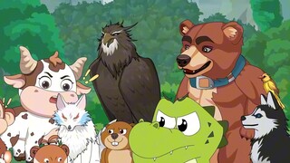 "Wild God Shrimp" 13, Omu Zoo, Shrimp becomes a nanny, Omu is so proud! #OriginalAnimation#ShrimpAni