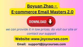 Boyuan Zhao – E-commerce Email Masters 2.0