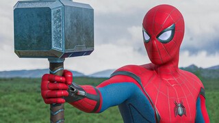 It turns out that Thor's hammer was broken by Spider-Man!