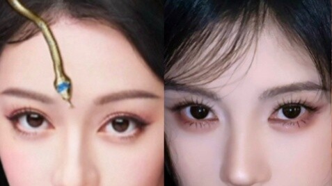 ดาราสาวเทคโนโลยีก้าวสู่ความงามอีกขั้น! การแต่งหน้าสไตล์งูของใครที่ทำให้คุณทึ่ง? จู จิงอี้ ปะทะ ตี๋ลี