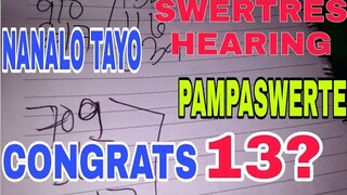 SWERTRES HEARING NOVEMBER 16 2021 9PM DRAW I PAMPASWERTE