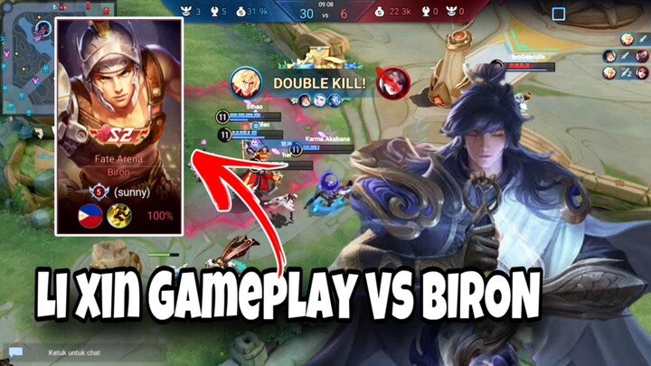 LI XIN GAMEPLAY VS BIRON